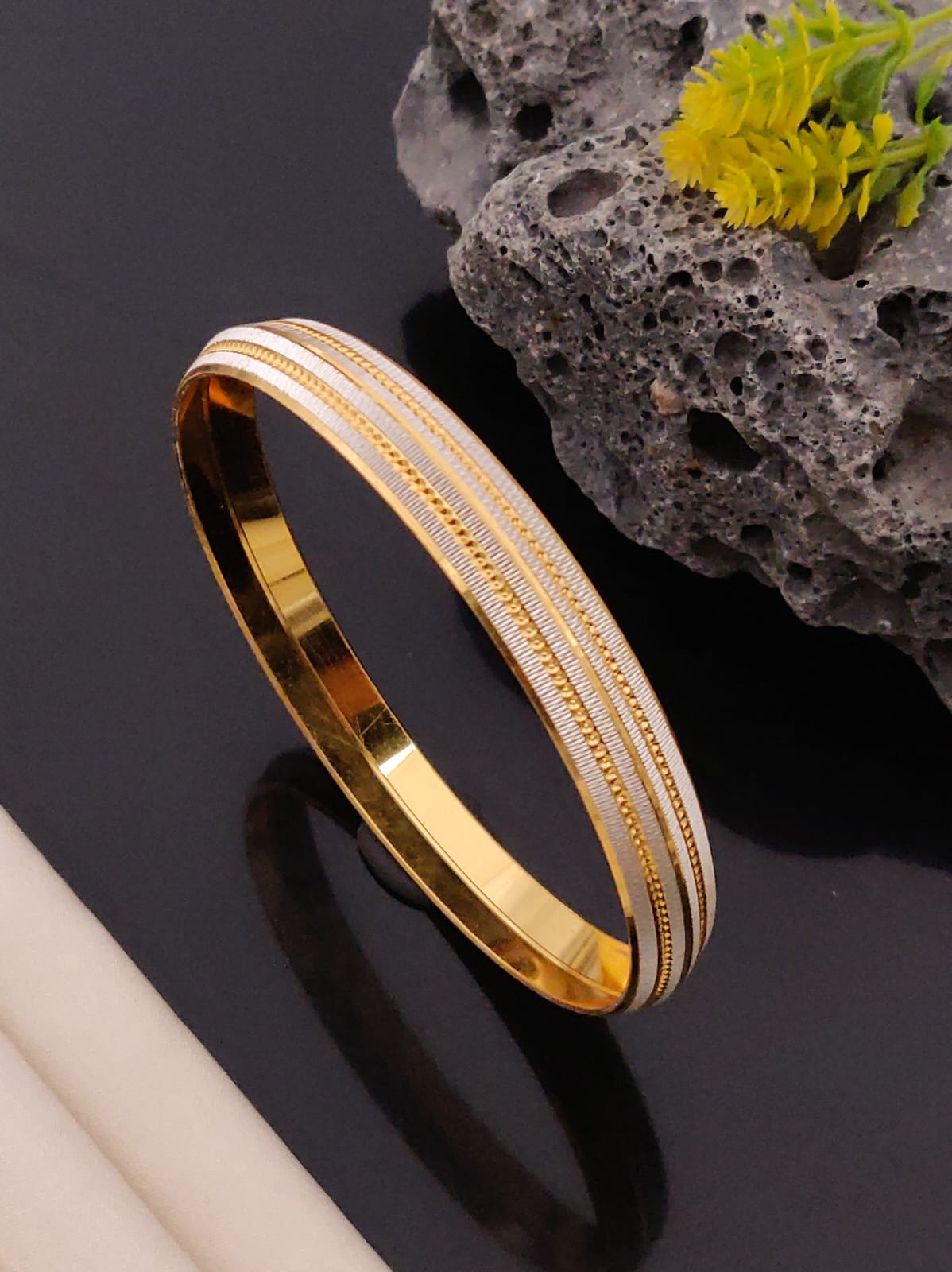 Premium 1 Gram Gold-Plated Kada (6 Months Warranty) - GK-013