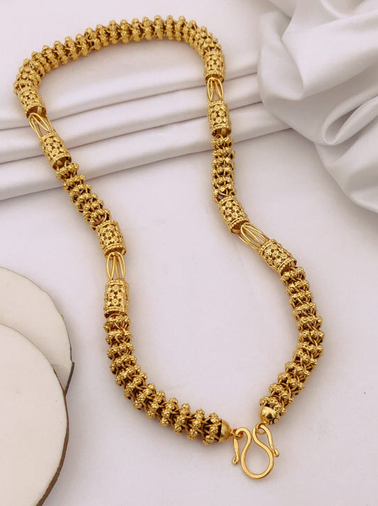 Premium 1 Gram Gold-Plated Chain (6 Months Warranty) - GC-116