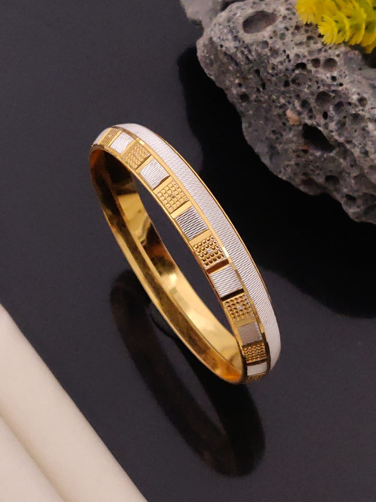 Premium 1 Gram Gold-Plated Kada (6 Months Warranty) - GK-005