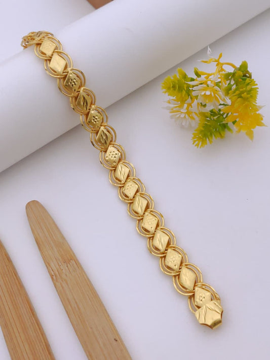 Premium 1 Gram Gold-Plated Bracelet (6 Months Warranty) - GB-76