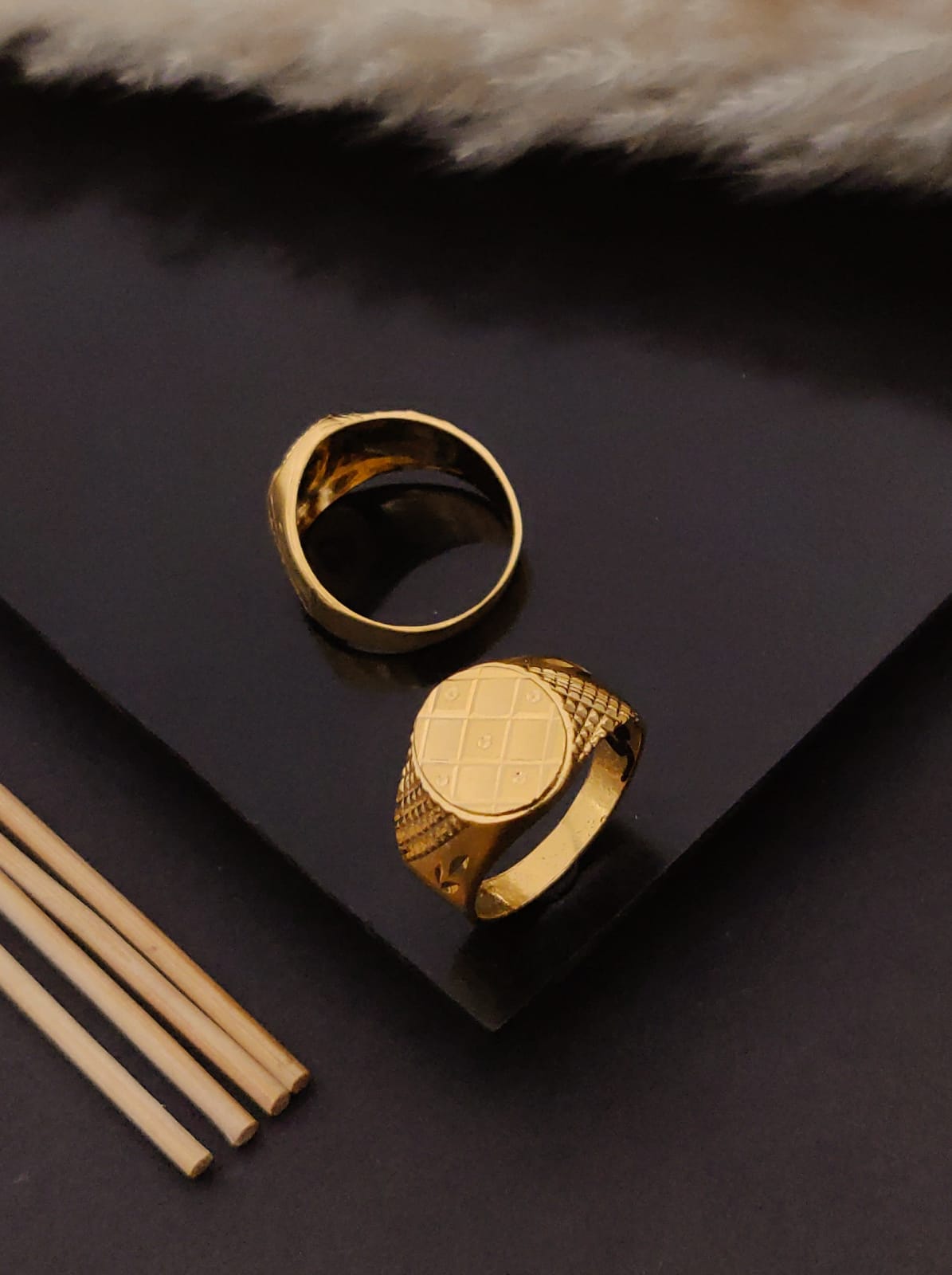 Premium 1 Gram Gold-Plated Ring (6 Months Warranty) - GR-81