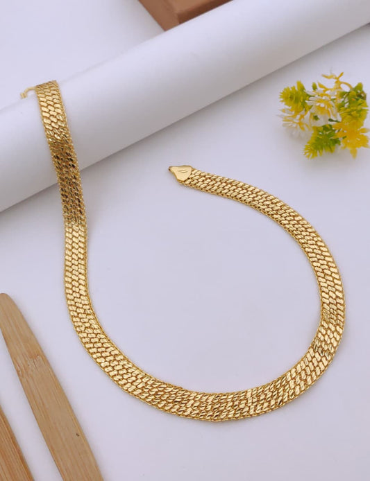 Premium 1 Gram Gold-Plated Chain (6 Months Warranty) - GC-140