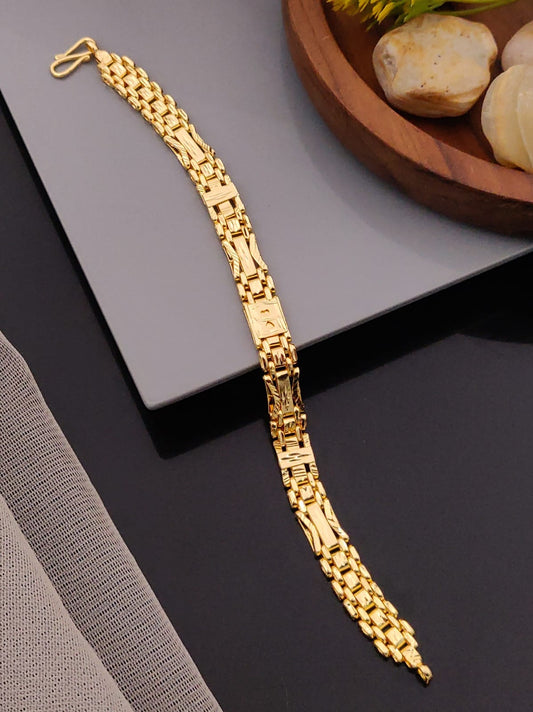 Premium 1 Gram Gold-Plated Bracelet (6 Months Warranty) - GB-025