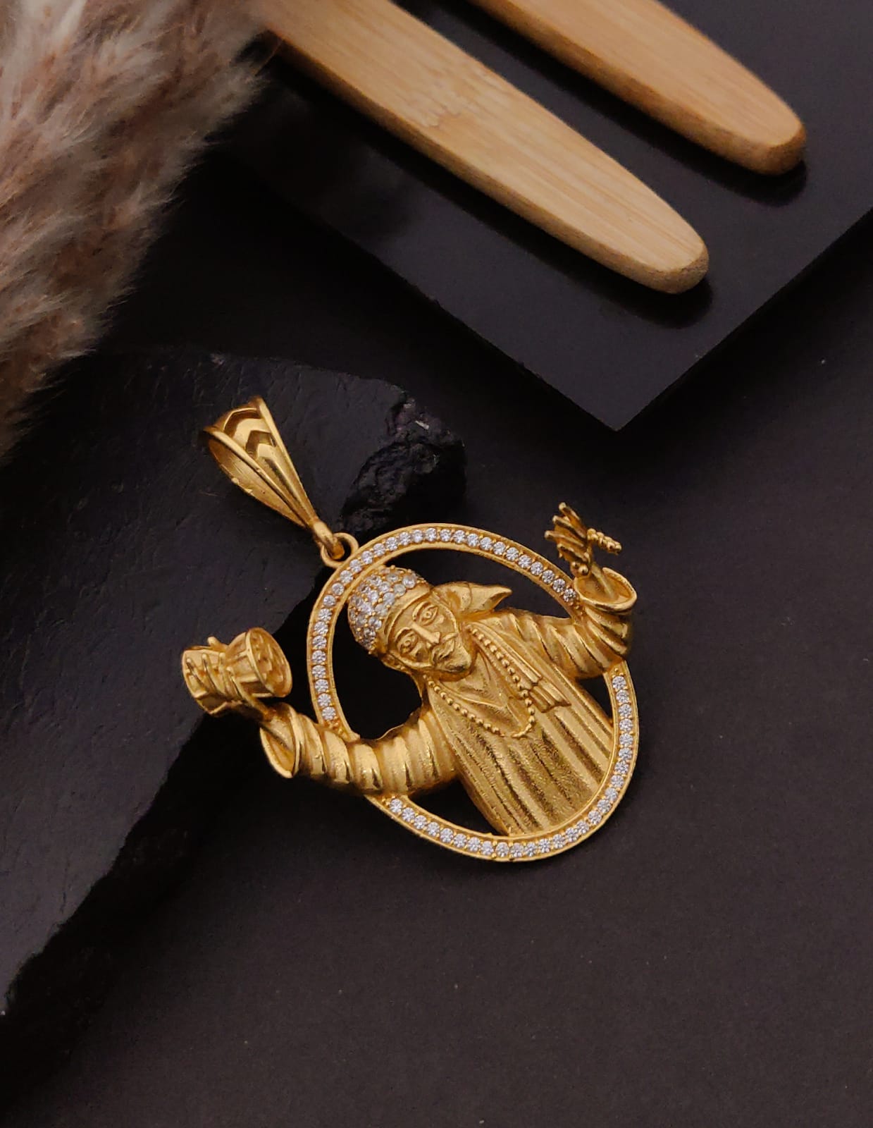 Premium 1 Gram Gold-Plated Pendant (6 Months Warranty) - GP-106
