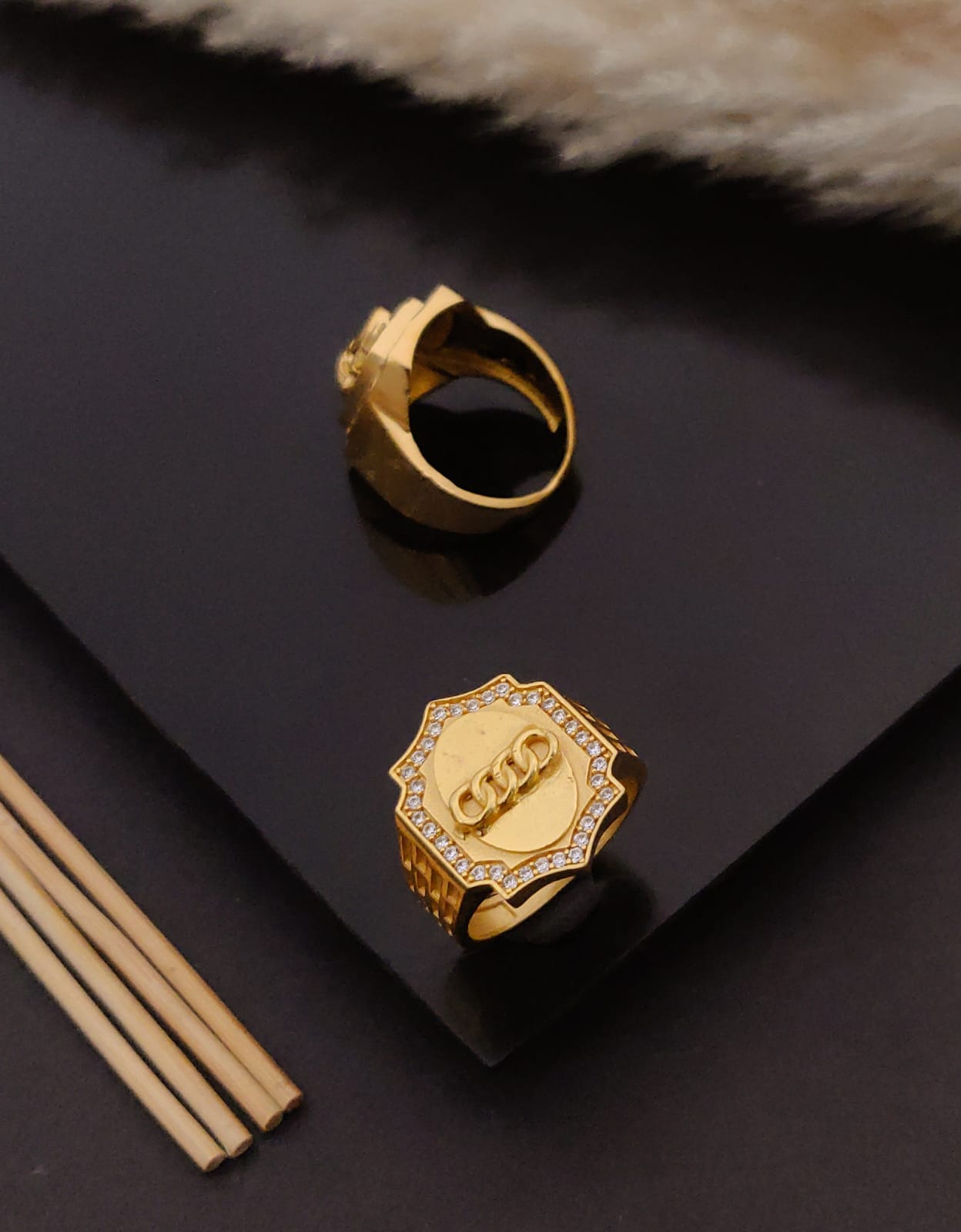 Premium 1 Gram Gold-Plated Ring (6 Months Warranty) - GR-106