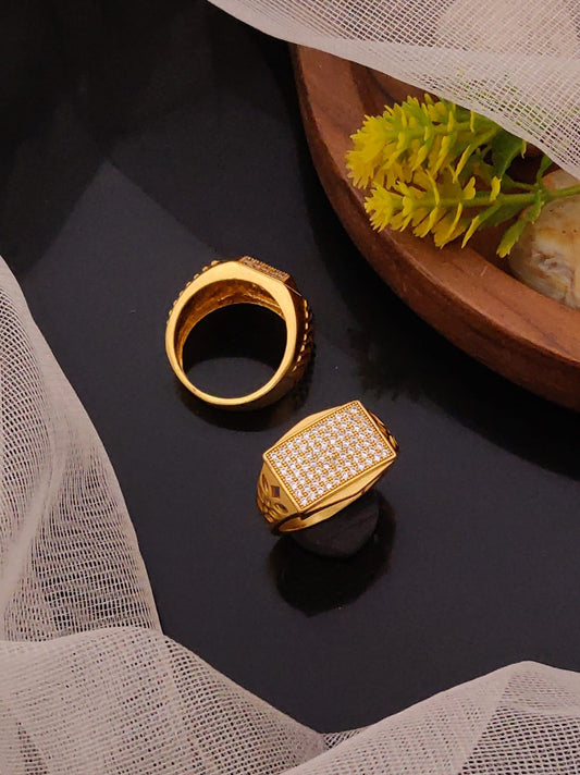 Premium 1 Gram Gold-Plated Ring (6 Months Warranty) - GR-059