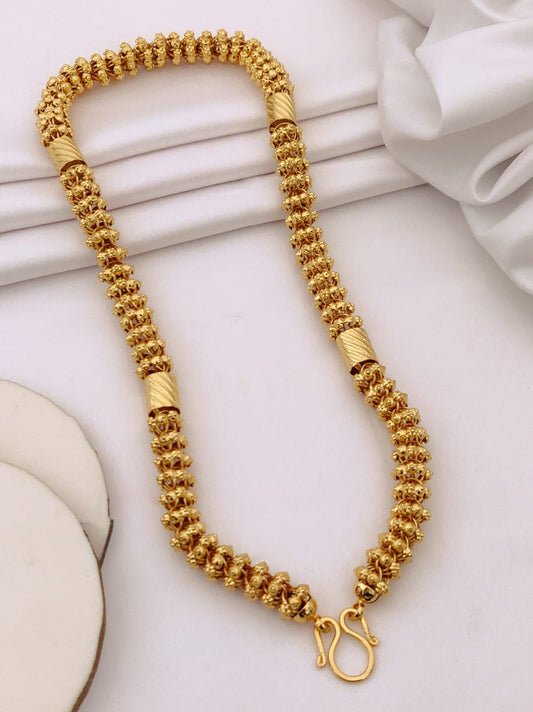 Premium 1 Gram Gold-Plated Chain (6 Months Warranty) - GC-112