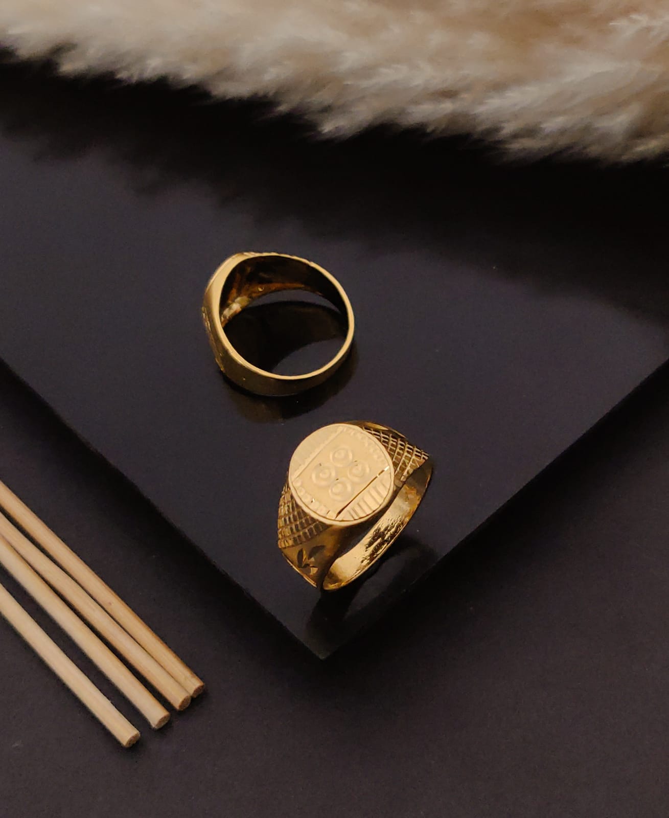 Premium 1 Gram Gold-Plated Ring (6 Months Warranty) - GR-98