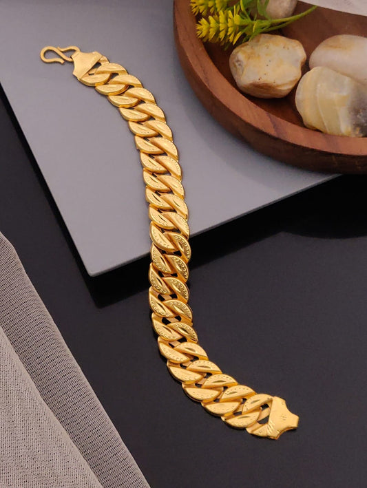 Premium 1 Gram Gold-Plated Bracelet (6 Months Warranty) - GB-010