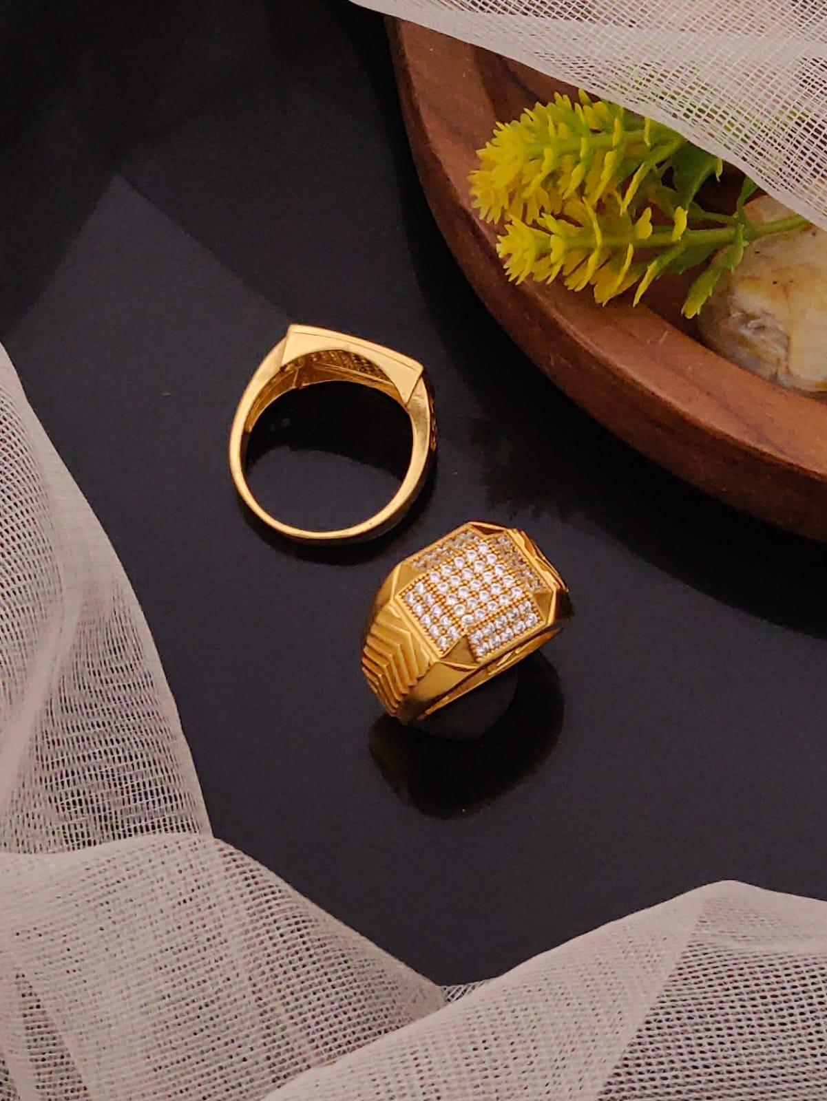 Premium 1 Gram Gold-Plated Ring (6 Months Warranty) - GR-041