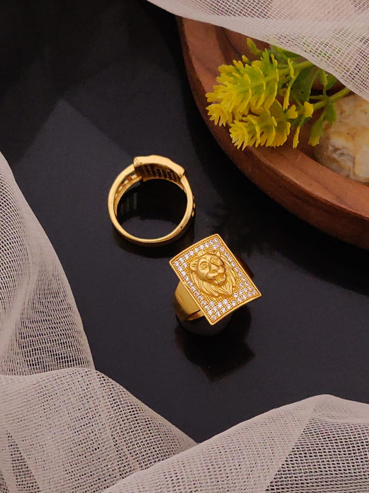 Premium 1 Gram Gold-Plated Ring (6 Months Warranty) - GR-037