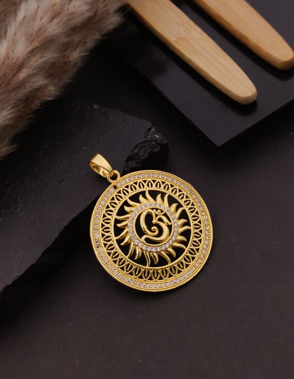 Premium 1 Gram Gold-Plated Pendant (6 Months Warranty) - GP-105