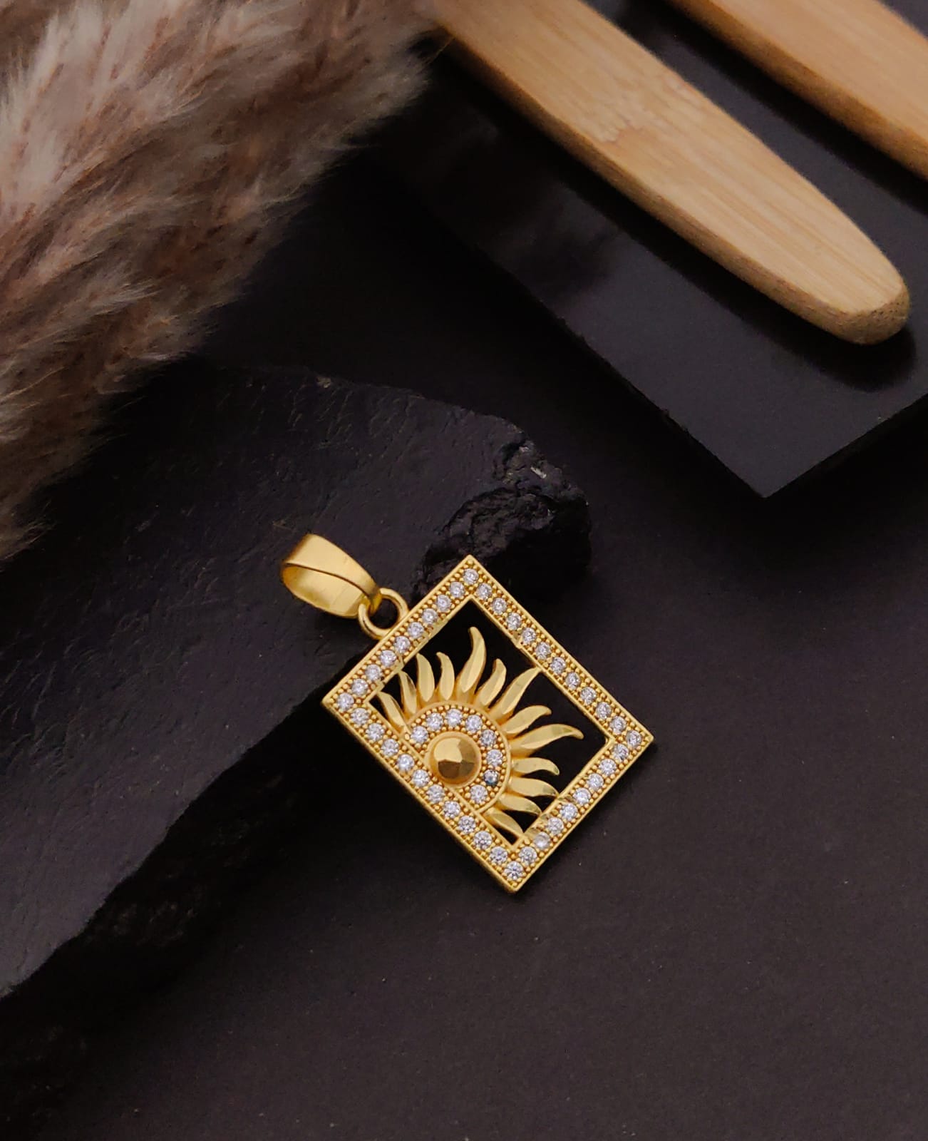 Premium 1 Gram Gold-Plated Pendant (6 Months Warranty) - GP-109