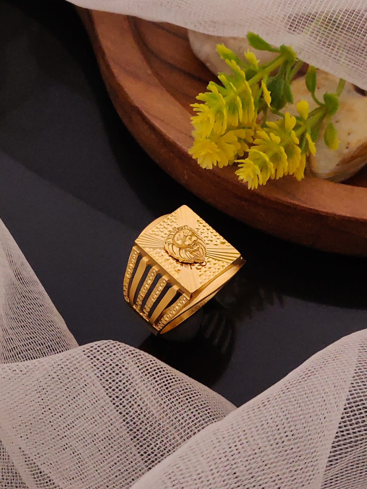 Premium 1 Gram Gold-Plated Ring (6 Months Warranty) - GR-010