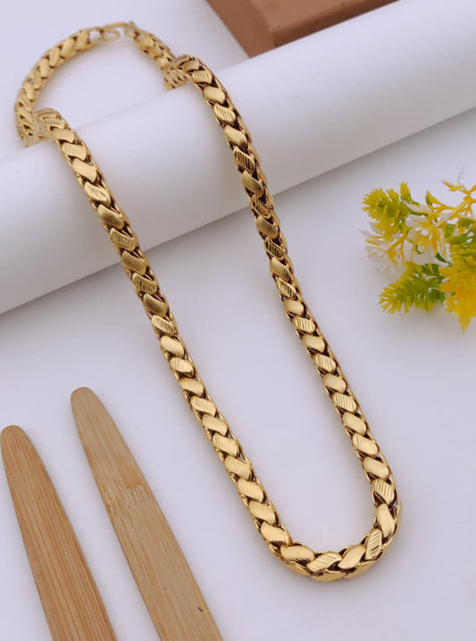 Premium 1 Gram Gold-Plated Chain (6 Months Warranty) - GC-141