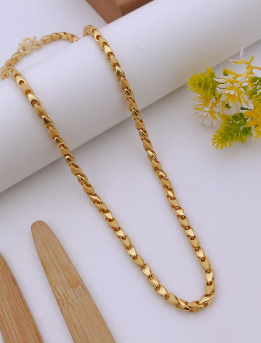 Premium 1 Gram Gold-Plated Chain (6 Months Warranty) - GC-135