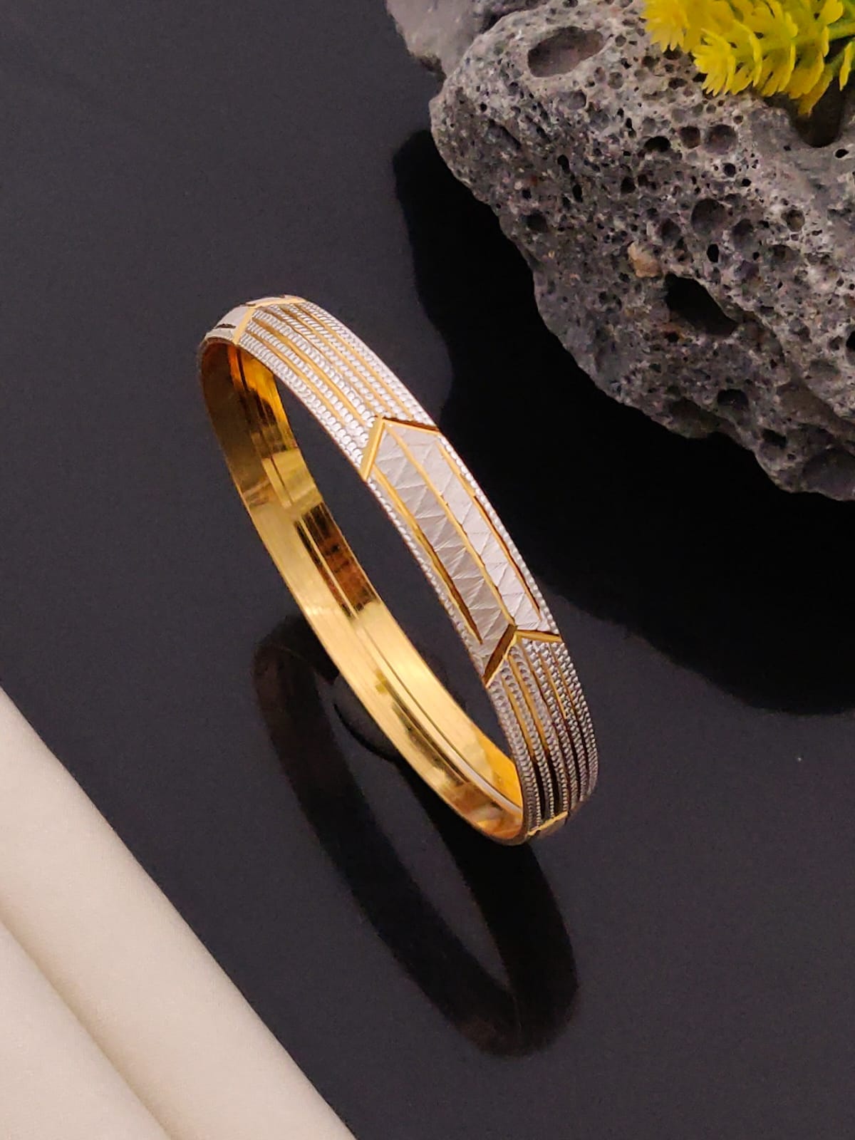 Premium 1 Gram Gold-Plated Kada (6 Months Warranty) - GK-002