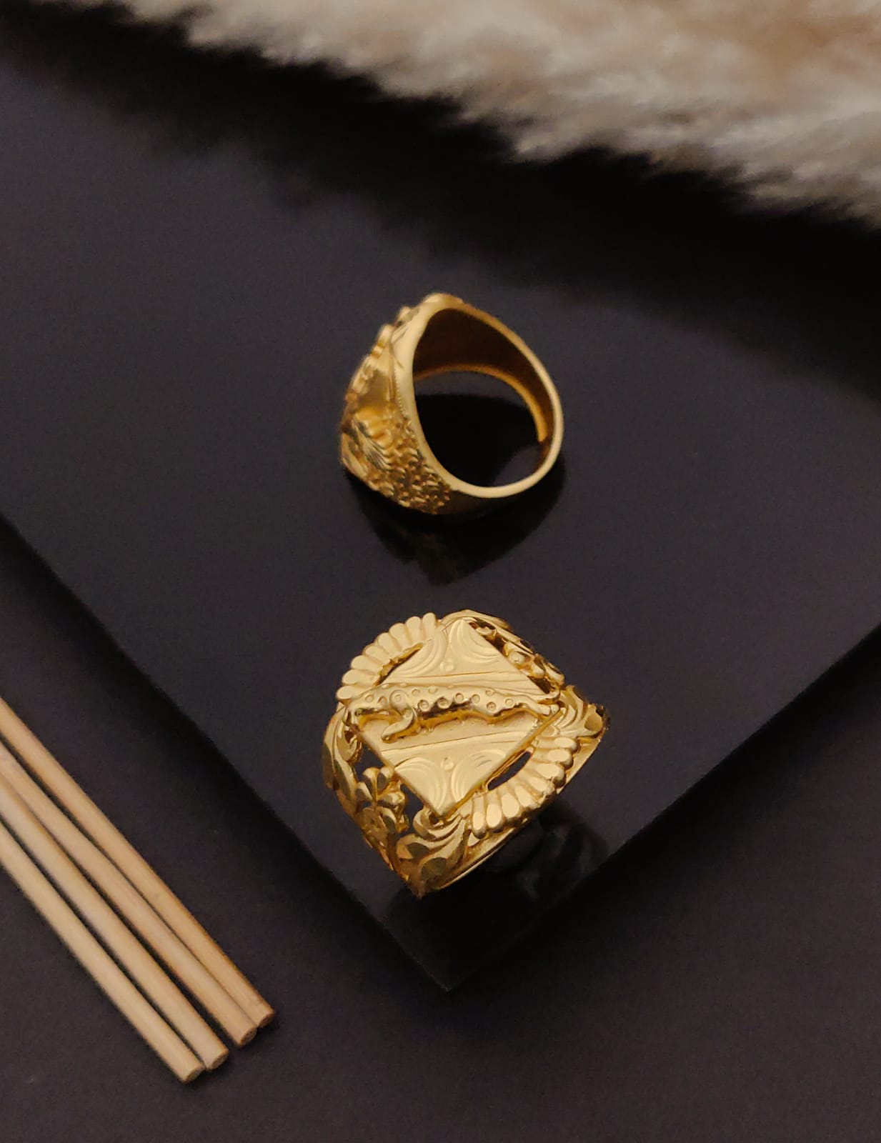 Premium 1 Gram Gold-Plated Ring (6 Months Warranty) - GR-84