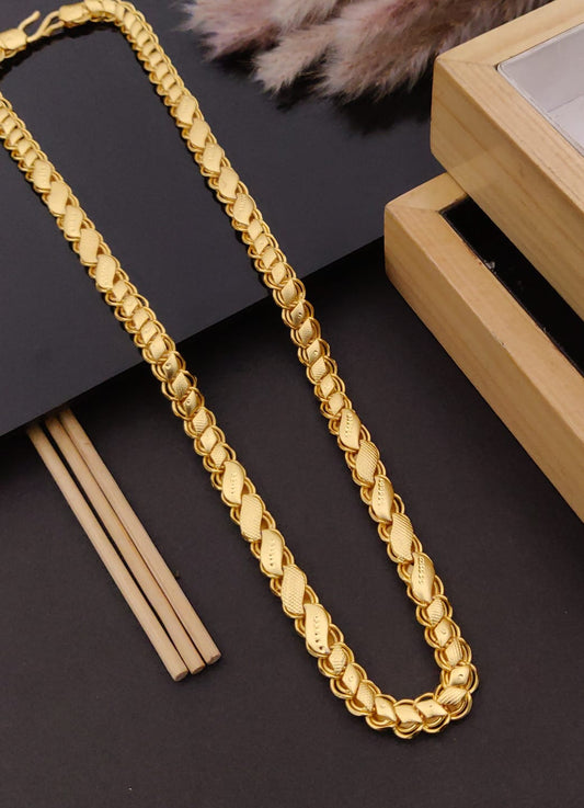 Premium 1 Gram Gold-Plated Chain (6 Months Warranty) - GC-007
