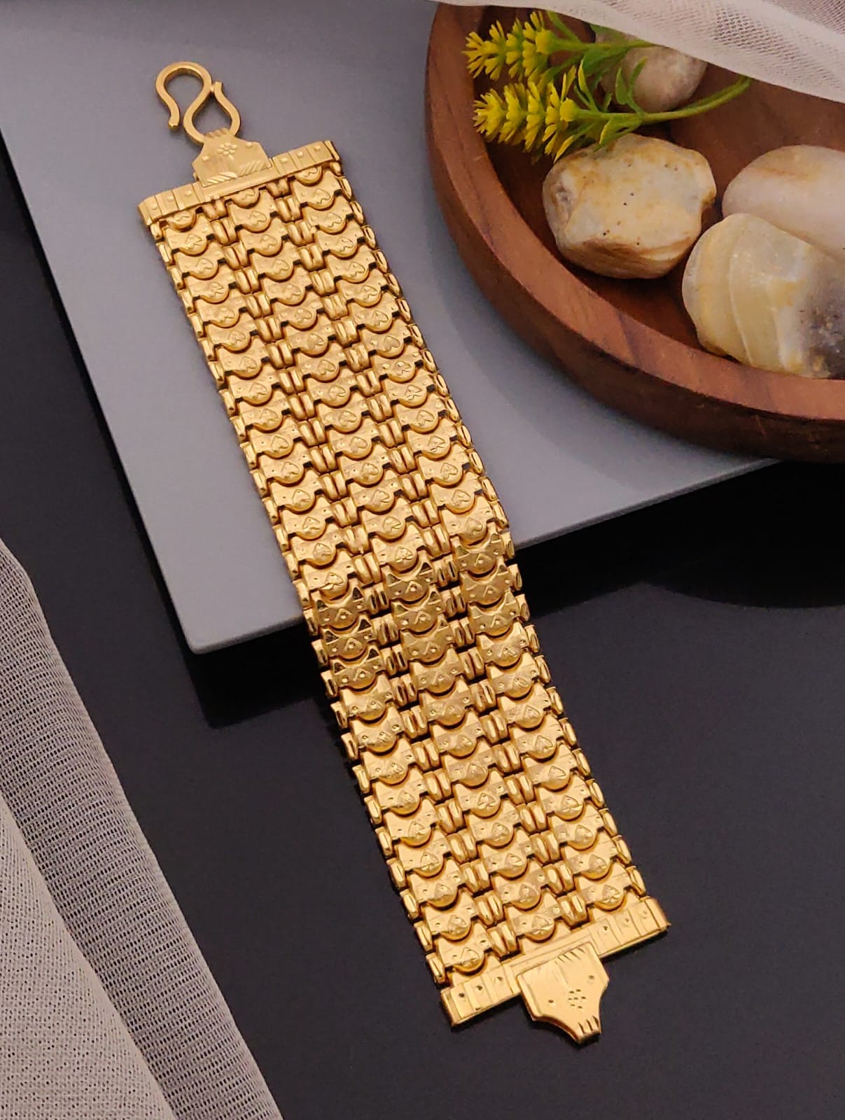 Premium 1 Gram Gold-Plated Bracelet (6 Months Warranty) - GB-002