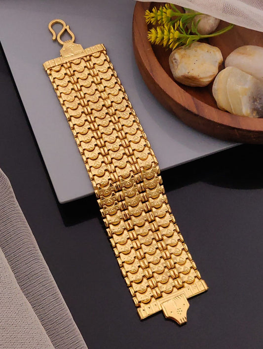 Premium 1 Gram Gold-Plated Bracelet (6 Months Warranty) - GB-002