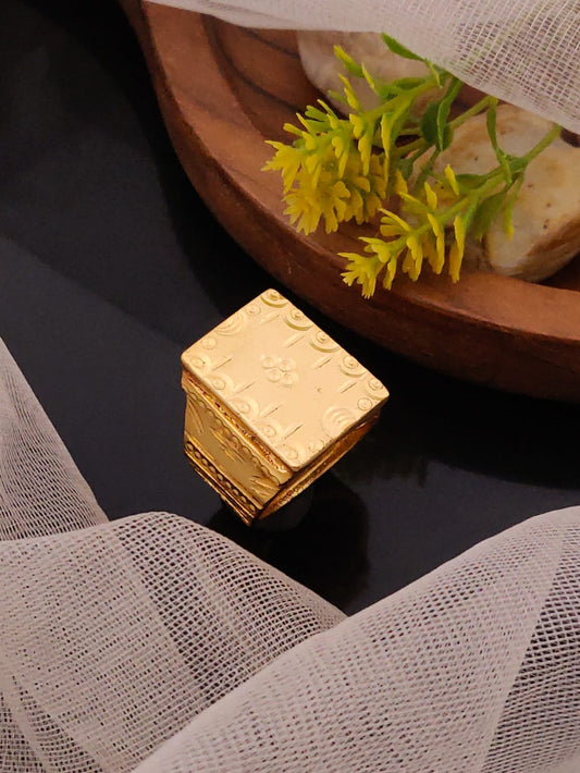 Premium 1 Gram Gold-Plated Ring (6 Months Warranty) - GR-019