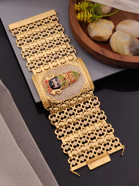 Premium 1 Gram Gold-Plated Bracelet (6 Months Warranty) - GB-015