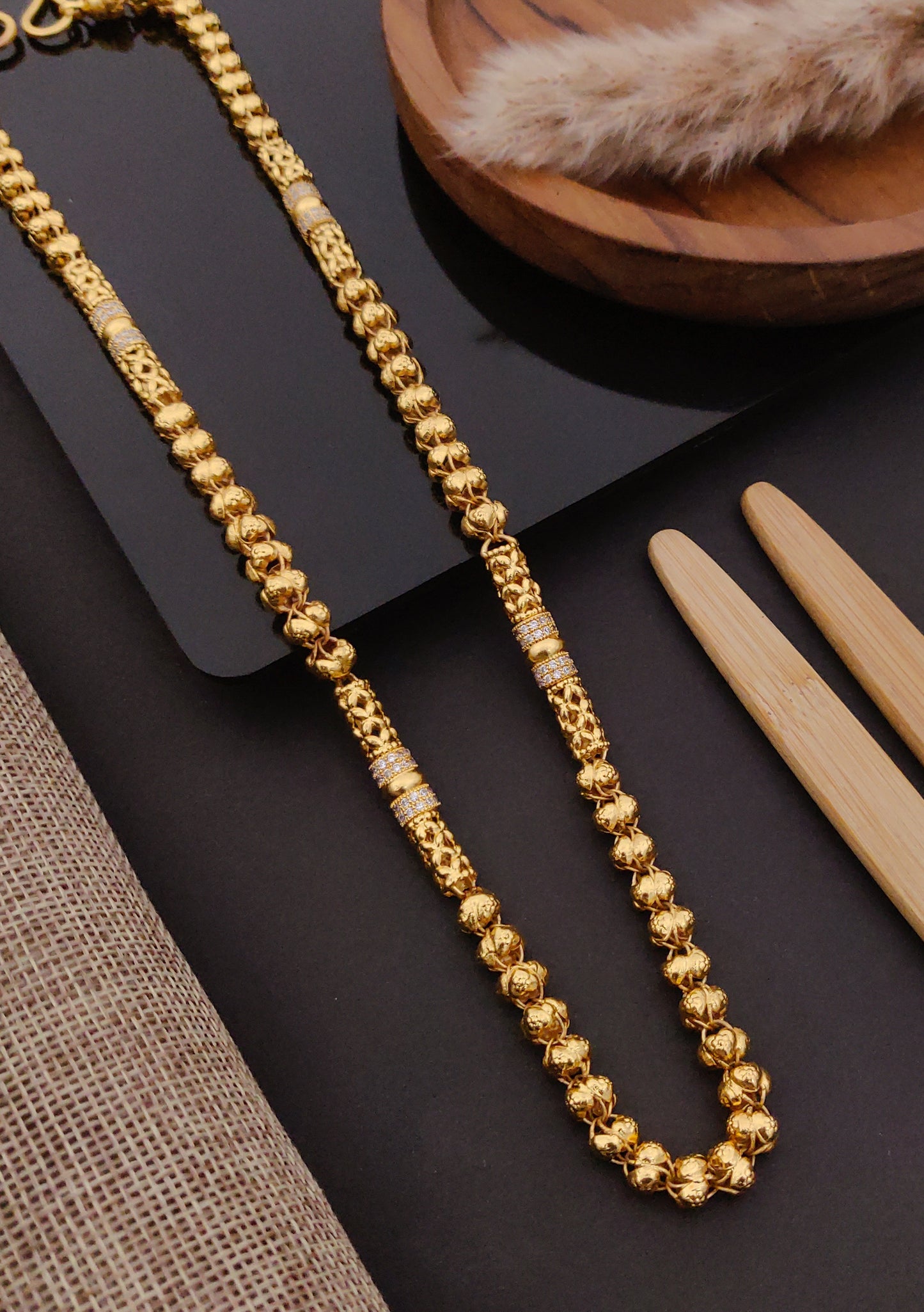 Premium 1 Gram Gold-Plated Chain (6 Months Warranty) - GC-079