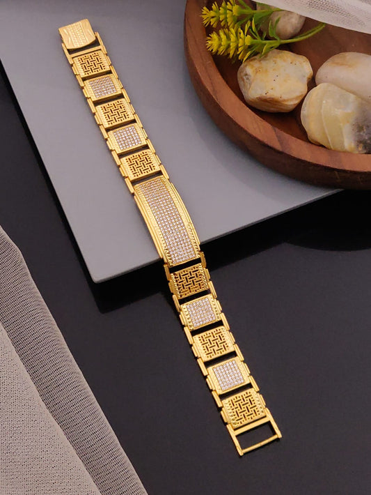 Premium 1 Gram Gold-Plated Bracelet (6 Months Warranty) - GB-008