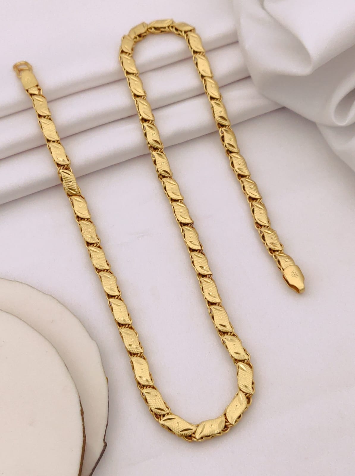 Premium 1 Gram Gold-Plated Chain (6 Months Warranty) - GC-125