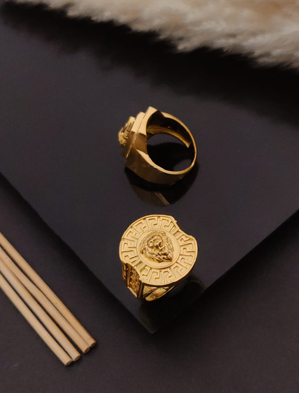 Premium 1 Gram Gold-Plated Ring (6 Months Warranty) - GR-113