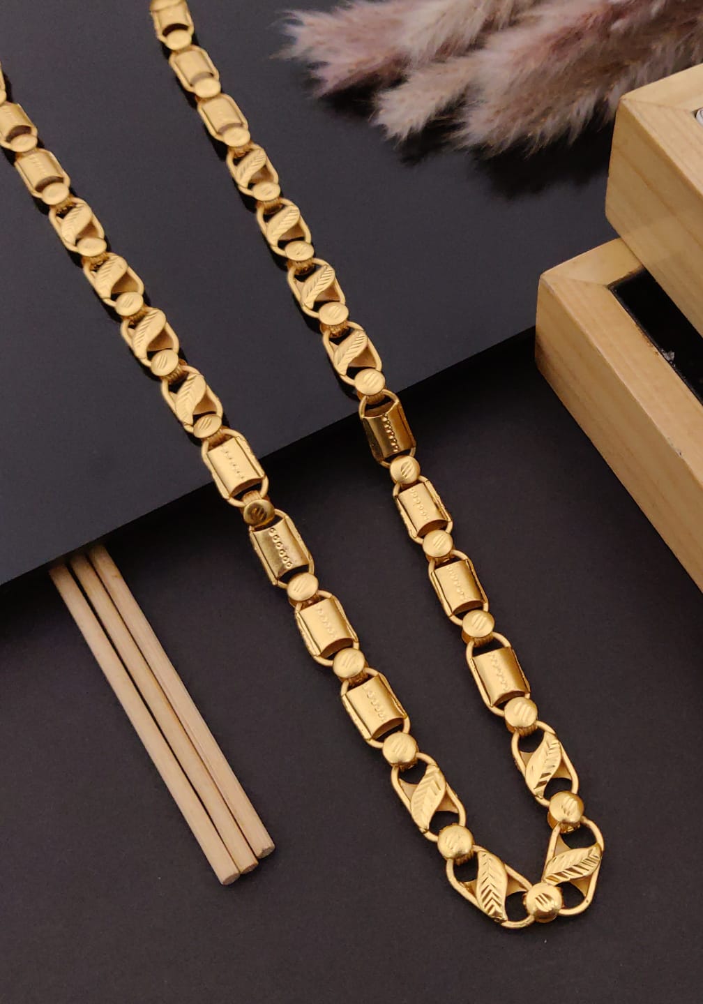 Premium 1 Gram Gold-Plated Chain (6 Months Warranty) - GC-031