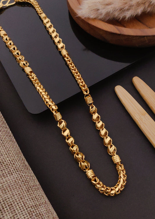 Premium 1 Gram Gold-Plated Chain (6 Months Warranty) - GC-072