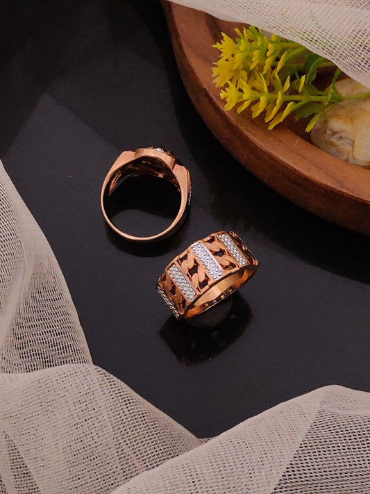 Premium 1 Gram Gold-Plated Ring (6 Months Warranty) - GR-046