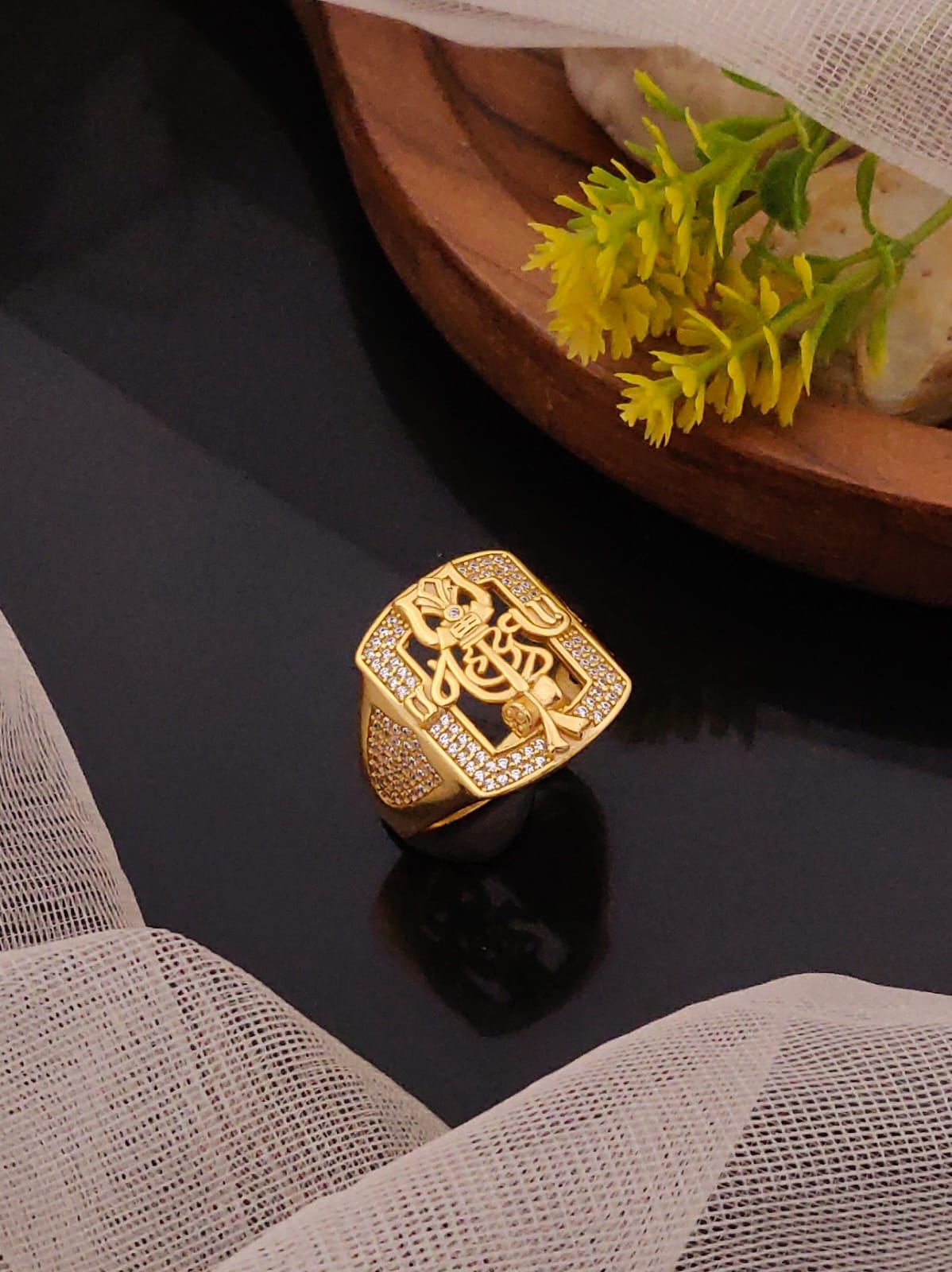 Premium 1 Gram Gold-Plated Ring (6 Months Warranty) - GR-011