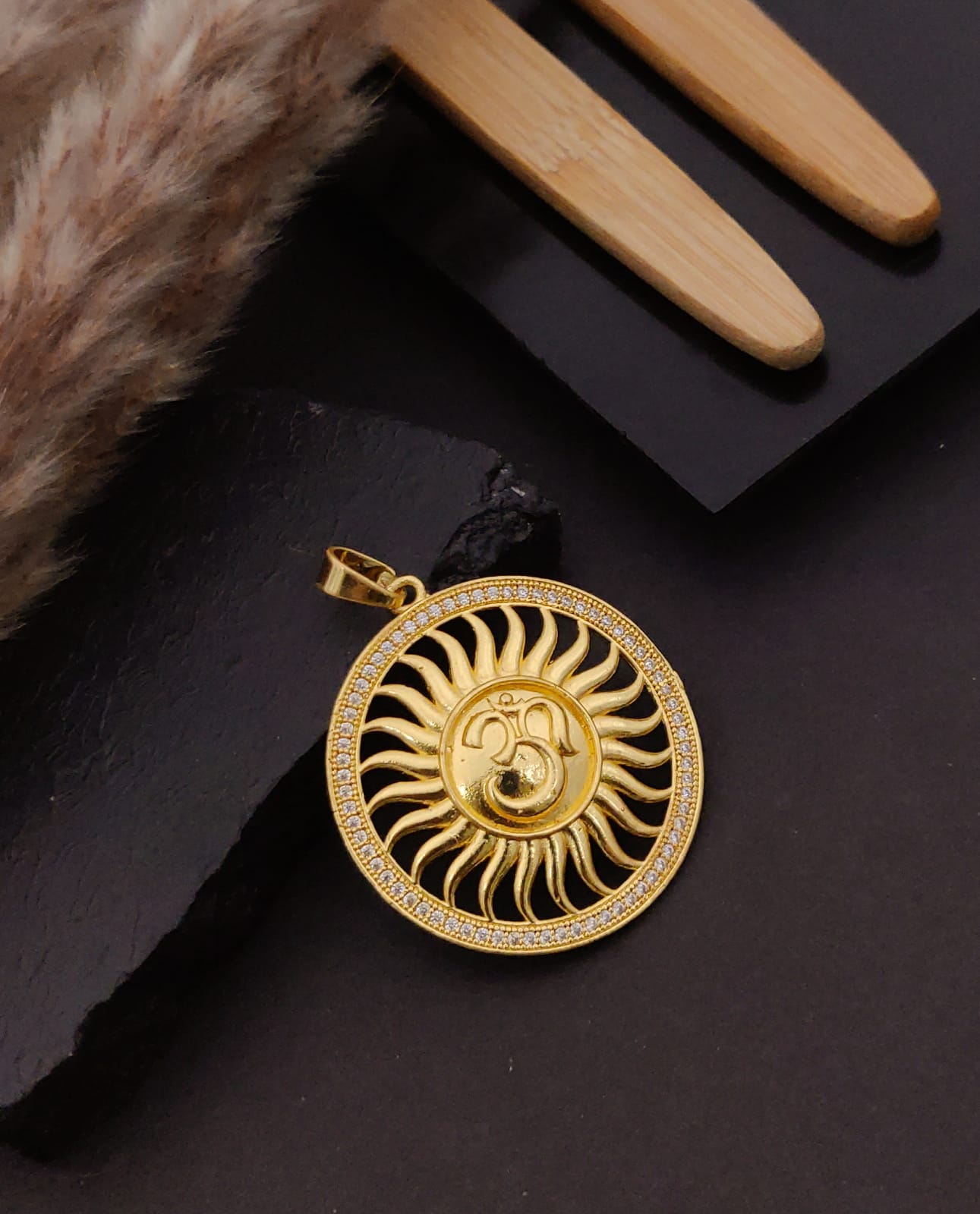 Premium 1 Gram Gold-Plated Pendant (6 Months Warranty) - GP-121