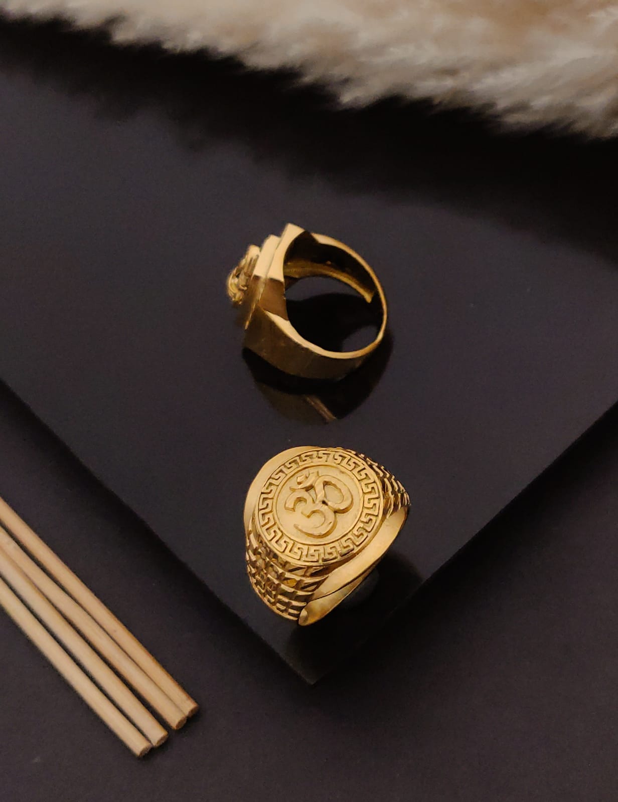 Premium 1 Gram Gold-Plated Ring (6 Months Warranty) - GR-91