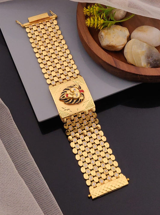 Premium 1 Gram Gold-Plated Bracelet (6 Months Warranty) - GB-004