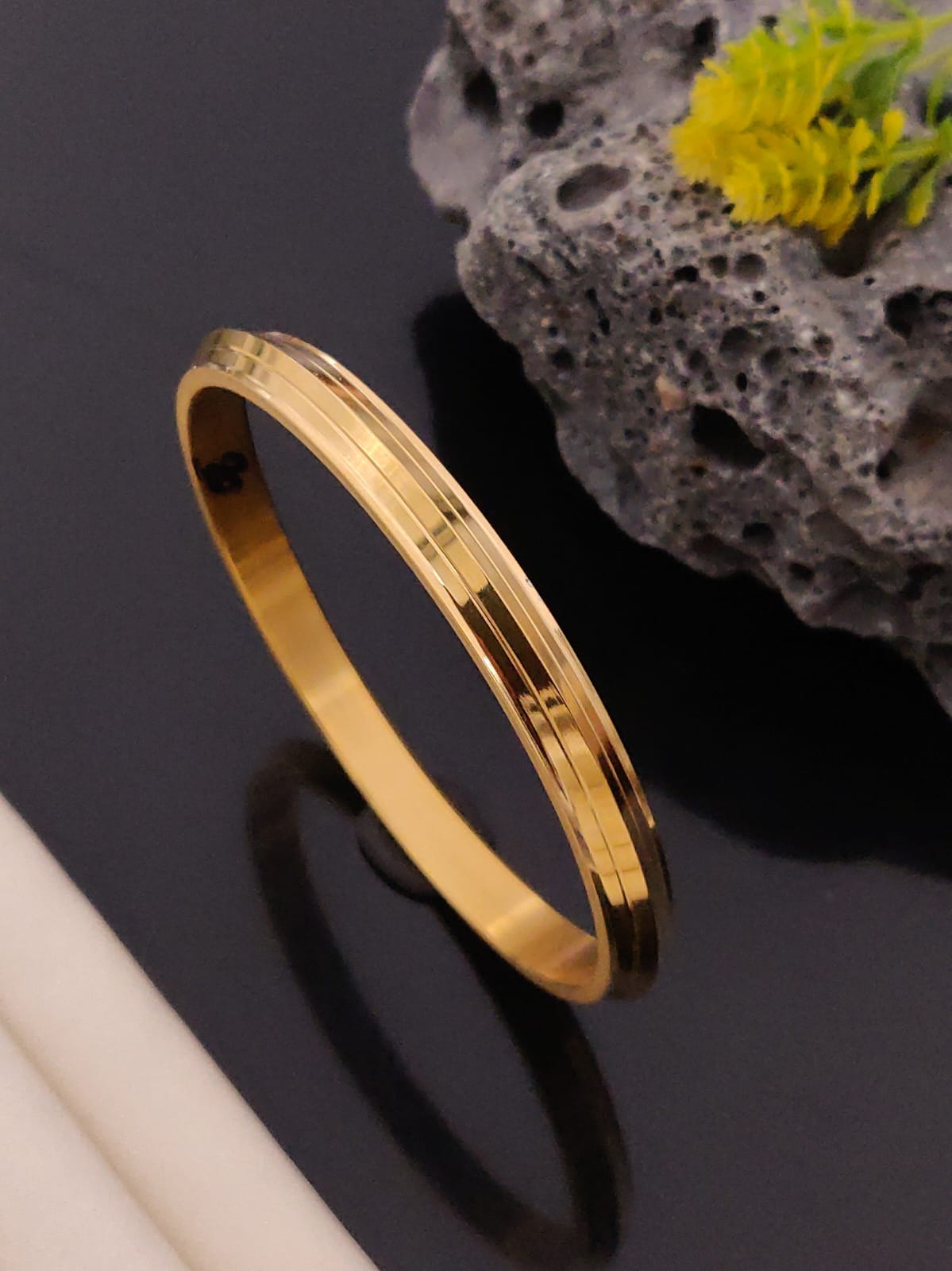 Premium 1 Gram Gold-Plated Kada (6 Months Warranty) - GK-009