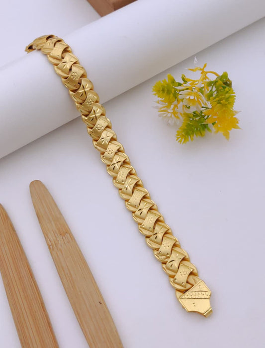 Premium 1 Gram Gold-Plated Bracelet (6 Months Warranty) - GB-75