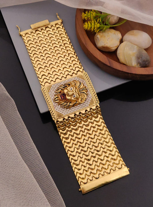 Premium 1 Gram Gold-Plated Bracelet (6 Months Warranty) - GB-001