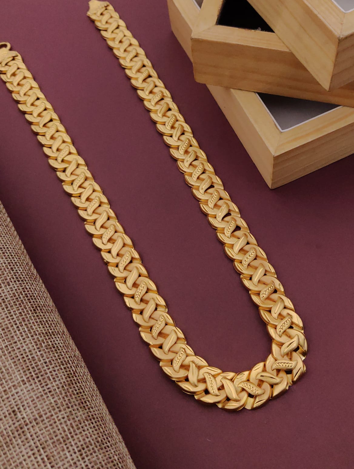 Premium 1 Gram Gold-Plated Chain (6 Months Warranty) - GC-056